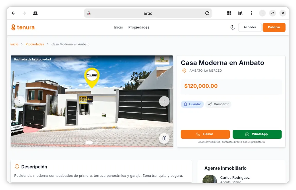 perfil de usuario Tenura